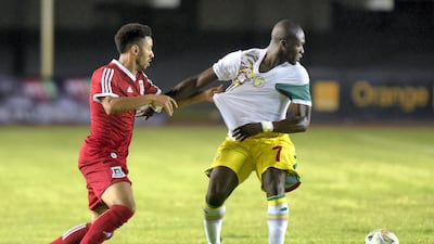 Senegal's Moussa Sow (R) Still the Arabian Gulf League’s most expensive import, the Senegal forward never really settled in Dubai. Arriving from Fenerbahce in 2015 for a fee worth up to €17 million (Dh73m), Sow’s late-season bloom fired the club to the Arabian Gulf League crown. However, he returned to Fenerbache on loan, then rejoined the newly merged Shabab Al Ahli Dubai before heading back out on loan, this time to Bursaspor. A regular for Senegal, Sow has been capped almost 50 times. AFP PHOTO / SEYLLOU