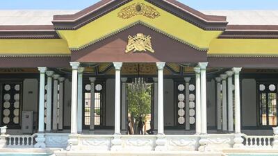 Mohamed Ali Palace's courtyard after the completion of extensive renovations by Egypt's tourism ministry