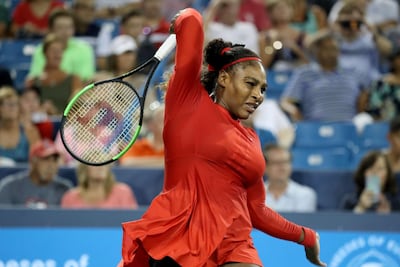 Serena Williams has shown flashes of her power and brilliance amid some disappointing results since she came back to action. AFP