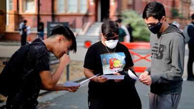 English authorities reassured school pupils they would be graded fairly for exams missed because of the coronavirus. AFP