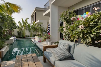 Ms Saunders used her expertise to enhance the outdoor space. Antonie Robertson / The National