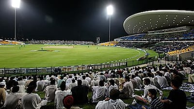 Pakistan fans watch their team play against South Africa in Abu Dhabi's Zayed Cricket Stadium in December 2010 — the last time the UAE staged Pakistan's home series.