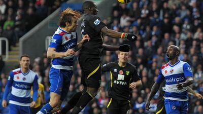 Norwich defender Sebastien Bassong has been a powerful figure in the Canaries' back line this season. Carl Court/AFP