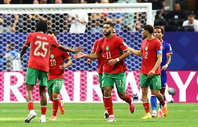 Ismael scored in all three of Morocco's group games, including this one against Haiti. Reuters