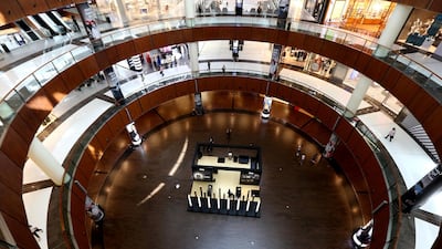The normally bustling Dubai Mall has seen a drop in customer footfall as consumers exercise social distancing and avoid public places. Reuters