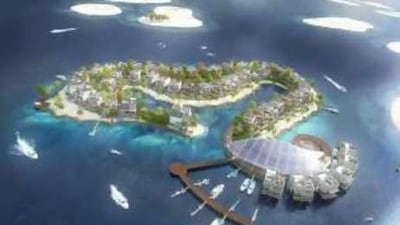 Jal Aashwa will be a luxury island in the shape of a seahorse that Opulence Holdings are planning to build at Nakheel's "The World"