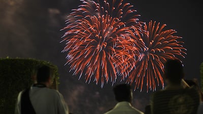The usual spots, from Yas Bay to Al Maryah Island, are celebrating National Day with fireworks. Galen Clarke / The National