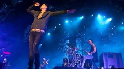 The Script's closing track, Hall of Fame, had the Dubai Festical City crowd on their feet. Antonie Robertson / The National