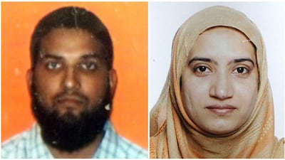 Syed Rizwan Farook and Tashfeen Malik. AFP Photo