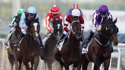 Bright sunshine is expected for the Dubai World Cup on Saturday. Chris Whiteoak / The National