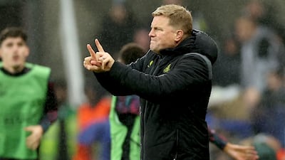Newcastle manager Eddie Howe. EPA