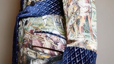 The design duo referenced Florence's rich artistic heritage in its Alta Sartoria collection for men. Courtesy Dolce & Gabbana