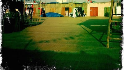 Day trip with friends to the Western Region and the Mazayin Dhafra Camel Festival, 220 kms west of Abu Dhabi on December 20, 2013. We got to the traditional souk a bit early so some of the shops were closed. Picture taken with the Hipstamatic app for the iPhone. Liz Claus / The National