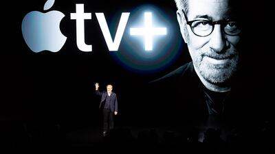 Director Steven Spielberg will be collaborating with Apple TV+. AFP