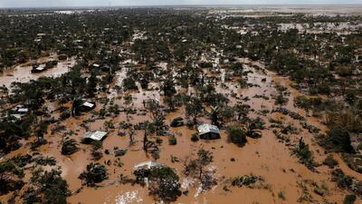Flooded homes are seen after Cyclone Idai in Buzi district outside Beira, Mozambique, on March 21, 2019. Scientists believe the disaster was partly caused by human-induced climate change. Reuters