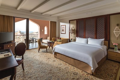 The spacious Al Husn Deluxe Room. Photo: Shangri-La
