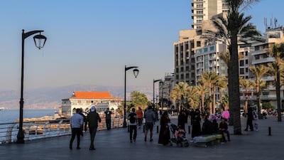 Beirut's corniche on a sunny day, Lebanon, December 26. EPA