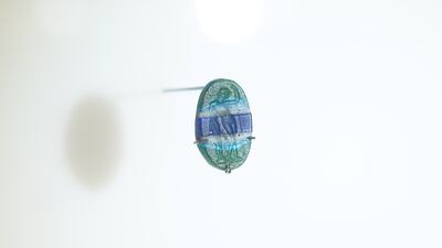 An artefact that was stolen is on display to the public