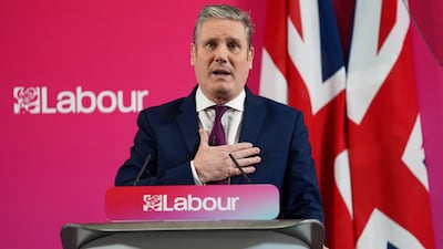 Labour leader Sir Keir Starmer speaks at Millennium Point, Birmingham, setting out his party's ambition for a new Britain, on January 4. PA