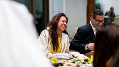 Lana Nusseibeh, Minister of State, at the reception