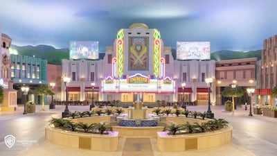 The Plaza at the theme park - which opens July 25. Courtesy Warner Bros. World Abu Dhabi
