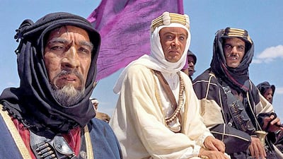 Actor Peter O'Toole in Lawrence of Arabia film. Sony Pictures