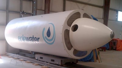 The Eole Water condensing device, a machine that turns humidity into drinking water, could be a hit in UAE. Photo courtesy Eole Water