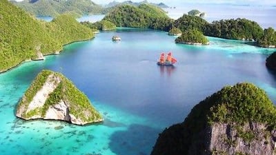 The Tiger Blue on a voyage around Raja Ampat. Photo by Kipat Wilson for The National