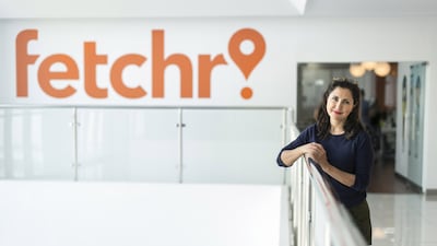 Joy Ajlouny, co-founder of Fetchr, says the money raised is the biggest amount in 'Series A' funding by any firm in the region. Reem Mohammed / The National