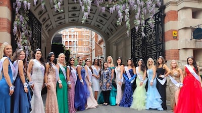 The 16 finalists who will compete for the title of Miss England 2022. The winner will represent the country at the Miss World pageant.