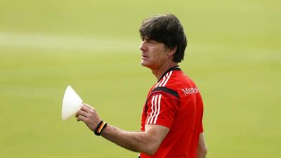 Joachim Low shown conducting a Germany training session in Brazil on Thursday. Arnd Wiegmann / Reuters / June 12, 2014