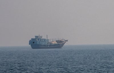 Vessels in the Strait of Hormuz, as seen from Musandam, Oman, July 8, 2026. Reuters