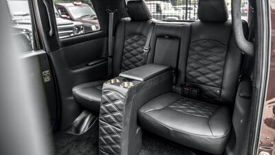 The seats are fitted with quilted, perforated Nappa leather. Kahn Design