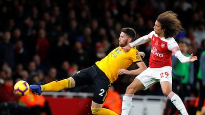 Right-back: Matt Doherty (Wolves) – The best player on the pitch as Wolves took a surprise lead and came agonisingly close to a famous win at Arsenal. Reuters