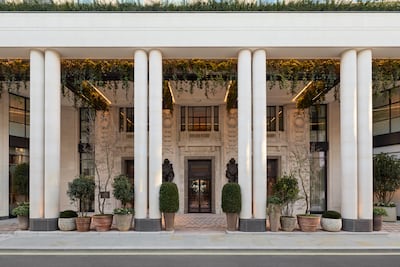The facade is a notable change from the high street store fronts the lie metres away. Photo: Six Senses London