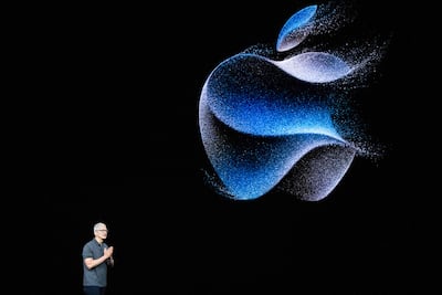 Tim Cook, chief executive of Apple, has said the iPhone-maker is 'currently investing significantly' in generative AI, which has 'incredible breakthrough potential'. AFP