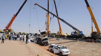 The dead were taken to Al Ain Hospital, while the injured were brought to Tawam Hospital and Al Noor Hospital. Courtesy Al Ain Police