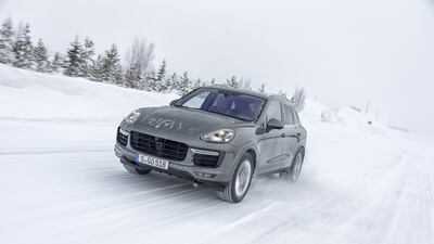 The Porsche Cayenne Turbo S is the range-topping model, which generates 561bhp from its 4.8L, twin-turbo V8. It can hit 100kph from standstill in 4.1 seconds and has a top speed of 284kph. Courtesy Porsche