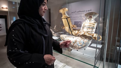 Halima Abdullah Rashid, whose father made many of the items on show, is also a jewellery designer and made two of the daggers that feature at the exhibition