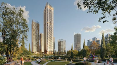 An artist's rendering of Trump Tower Tbilisi, part of a complex covering 600,000 square metres. Photo: Archi
