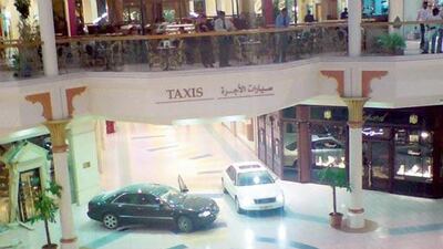 A screen grab from CCTV footage taken from a security camera at the Wafi shopping mall in Dubai of a smash and grab jewellery heist by the Pink Panther gang on April 15, 2007. Courtesy - Dubai Police