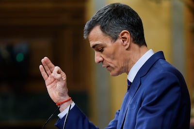 Spanish Prime Minister Pedro Sanchez has been Europe's sharpest critic of Israel and the US. EPA