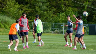 Players participate in training at the Greenbrier sports complex. Joshua Longmore / The National