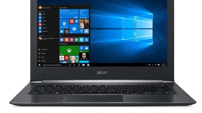Acer’s Aspire S13 – a lightweight, but high-performance laptop with stylish pretensions. Courtesy Acer