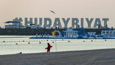 Dusk at Al Hudayriat Island. Victor Besa / The National