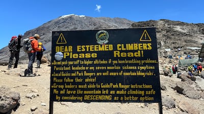 The climb to the top of Mount Kilimanjaro is fraught with danger and requires a lot of training and patience