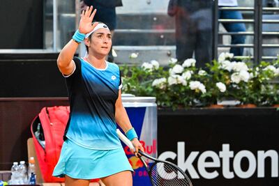 Ons Jabeur will face Iga Swiatek in the Italian Open final. AFP