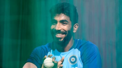 India pacer Jasprit Bumrah bowls during a training session ahead of the first T20 against Sri Lanka in Guwahati. AFP
