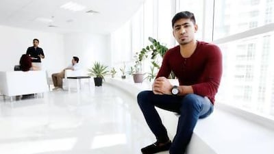 Abdulla Abbas was pleasantly surprised by the swift response to his InternsME video CV. Sarah Dea / The National