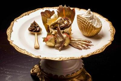 The golden phoenix cupcake sells for Dh3,700